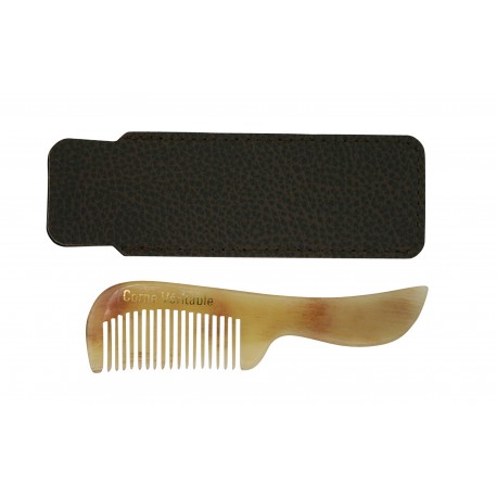 Le Parisien de poche Peigne en corne pour cheveux et barbe