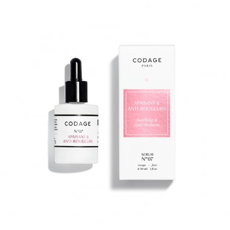 CODAGE SERUM N°07 Apaisant et Anti-rougeurs 30ml CODAGE SERUM N°07 Apaisant et Anti-rougeurs 30ml
