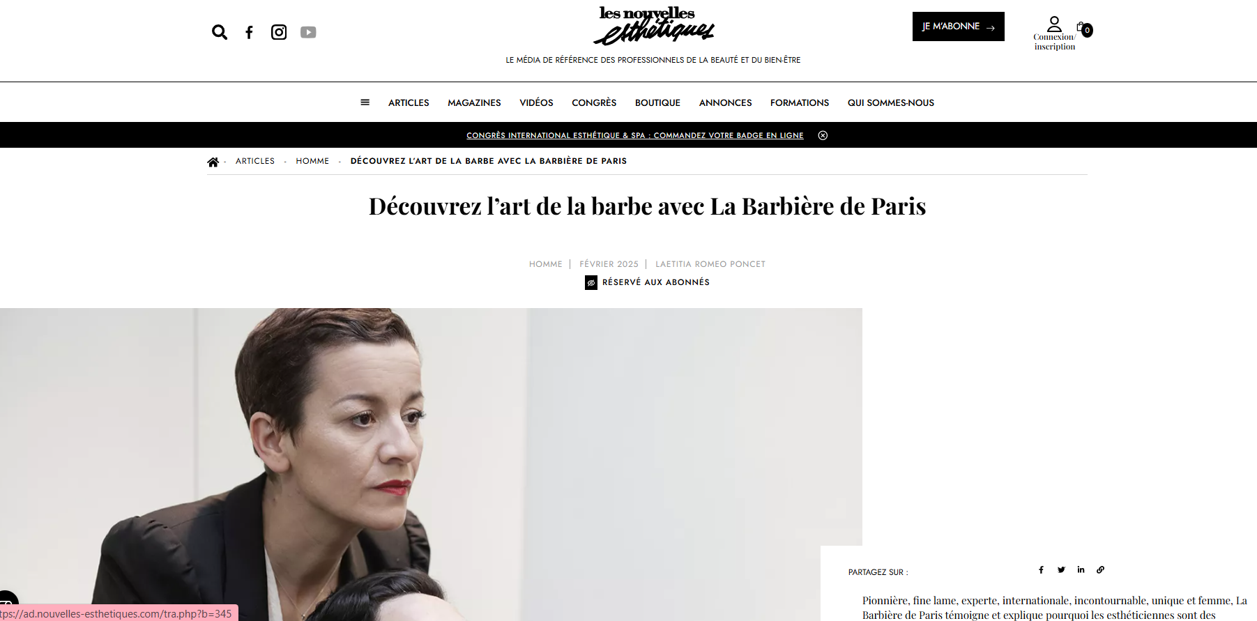 Découvrez l’art de la barbe avec La Barbière de Paris