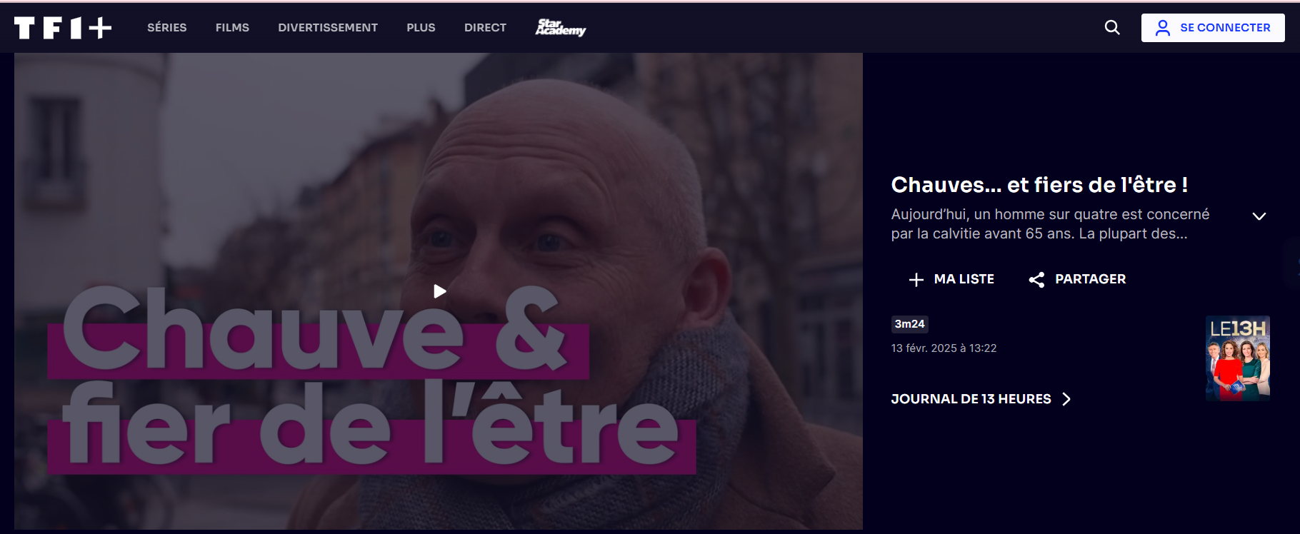 Chauves et fiers de l’être – Reportage TF1 chez La Barbière de Paris